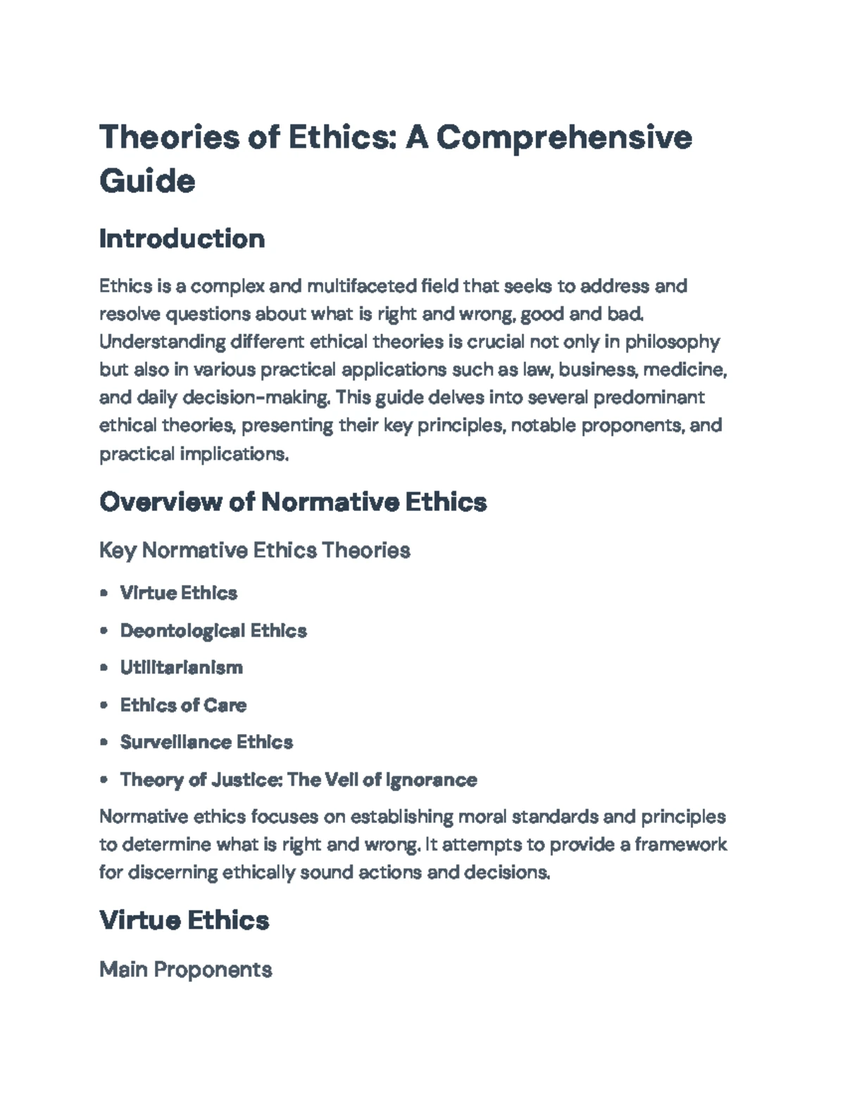 Ethics, Morality, and Law: A Comprehensive Guide (Course Code: 101 ...