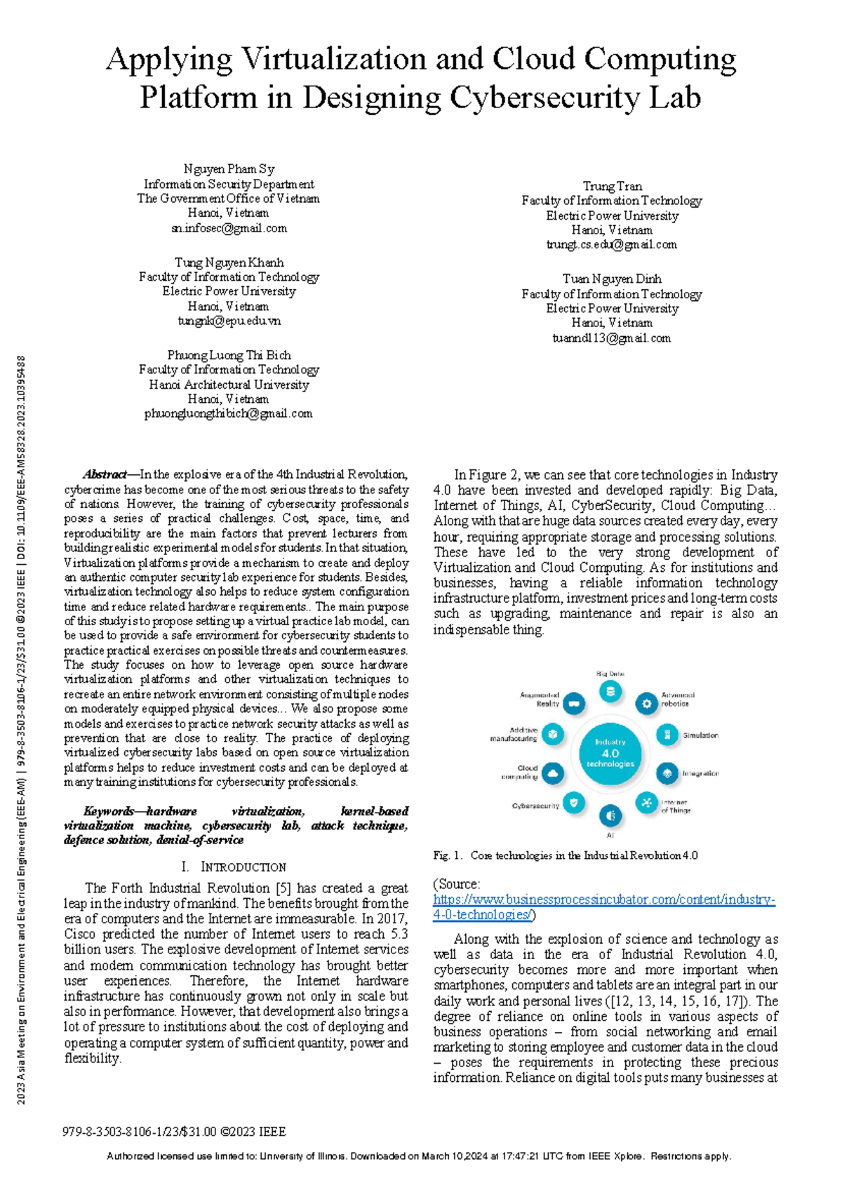 Designing a Cybersecurity Lab Using Virtualization & Cloud Computing ...