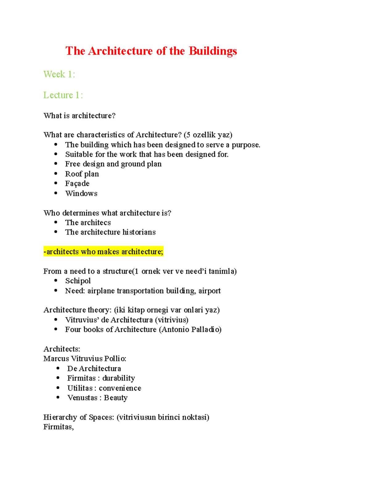 Architecture 101: Key Concepts and Insights from Lectures and Seminars ...