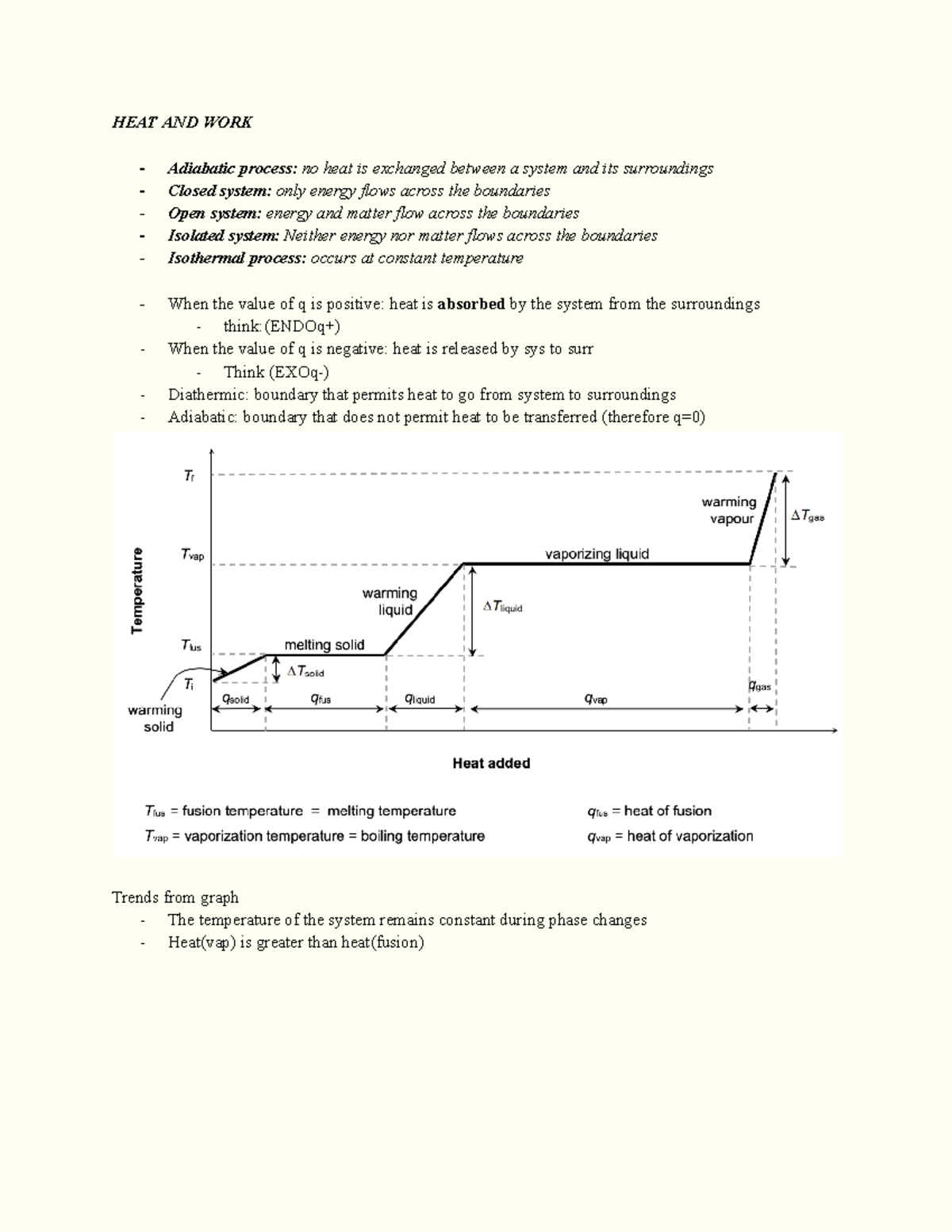 Chem 101: Heat and Work Concepts for Exam Preparation - Studocu
