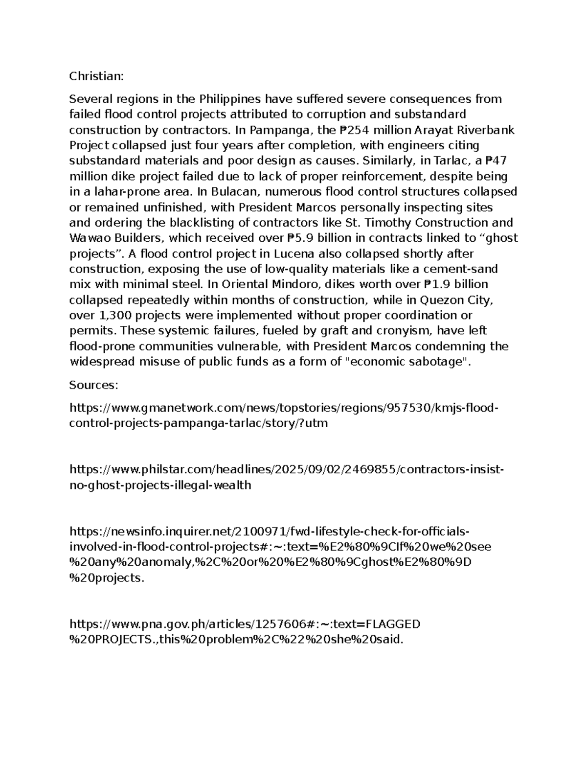 Corruption and Failures in Flood Control Projects in the Philippines ...