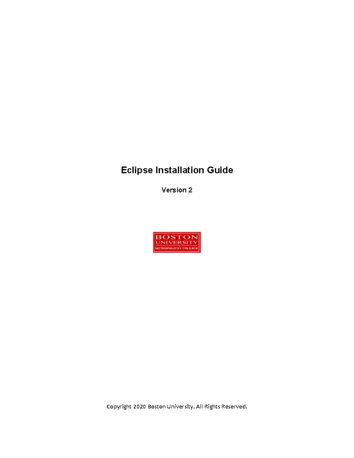 Eclipse-Install-Guide-1 - Eclipse Installation Guide Version 2 ...