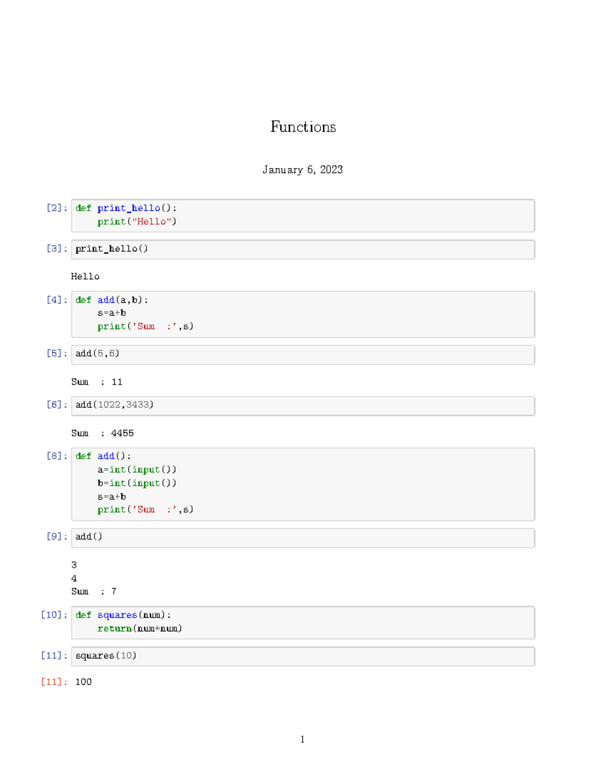 CS101: Functions and Lambda Expressions - Code Examples and ...