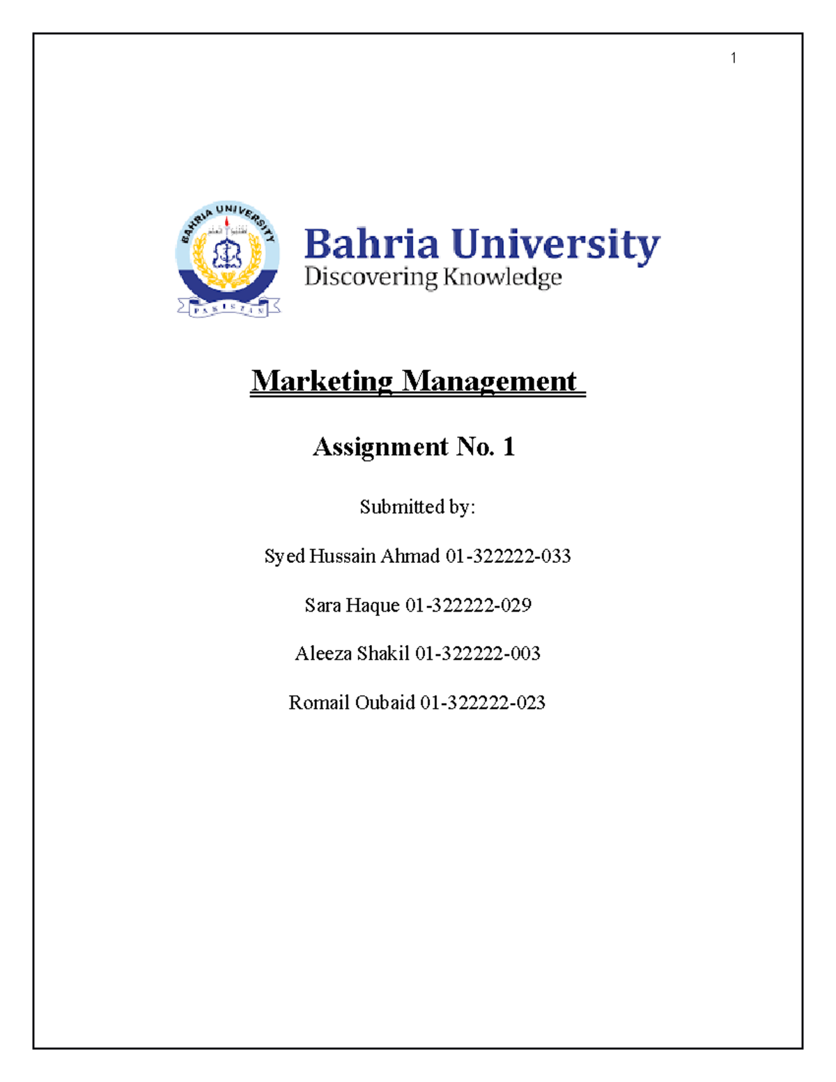 Marketing Strategies Assignment (MKT 101) - Analysis and Insights - Studocu