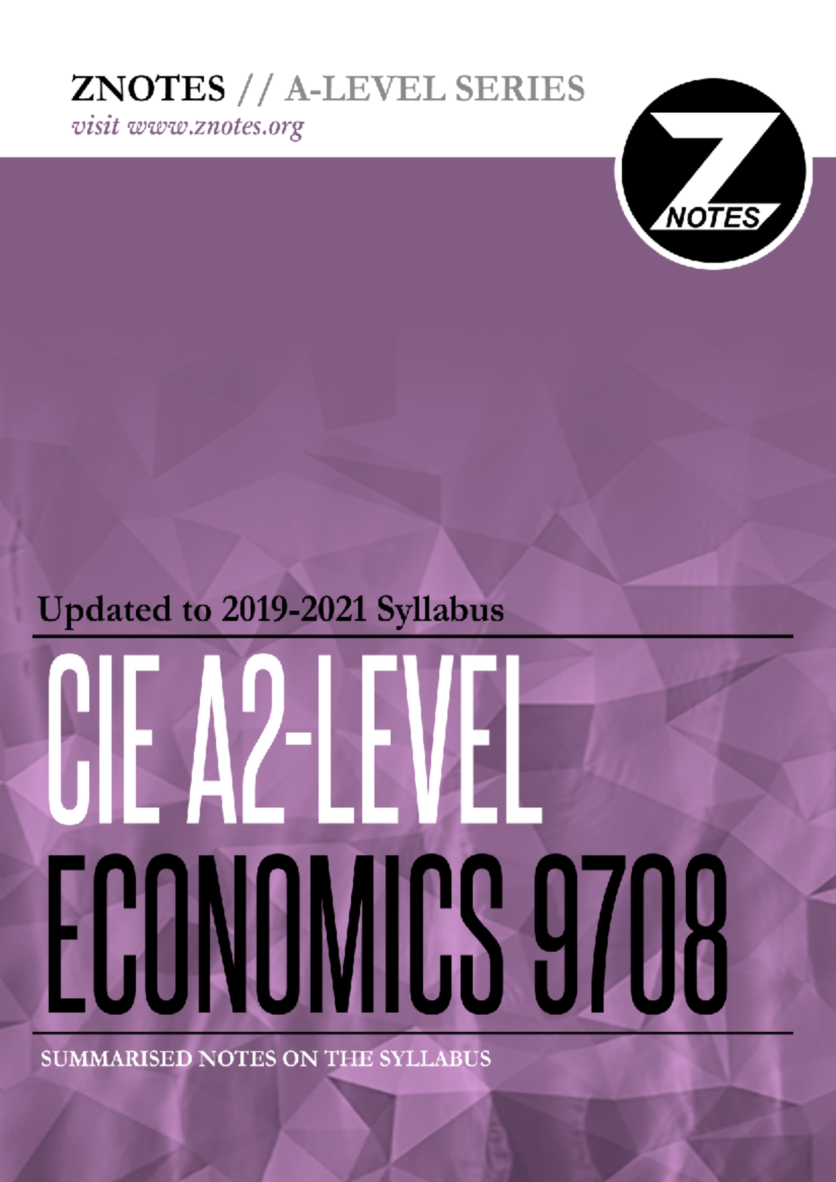 CIE AS Economics 9708 Theory: Key Concepts and Policies Overview - Studocu