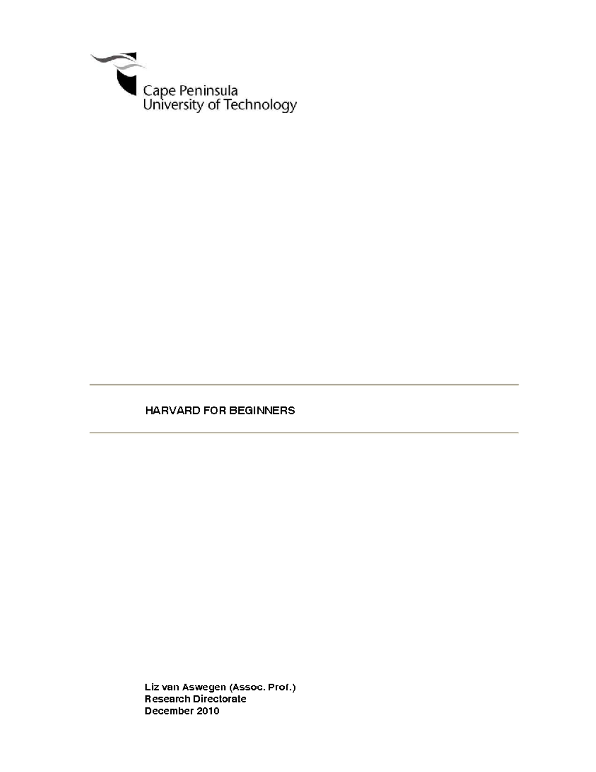 Harvard Style Referencing Guide for Beginners: A Comprehensive Overview ...