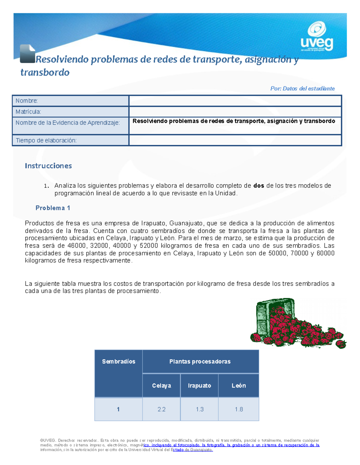 EA5 docx - Resolviendo problemas de redes de transporte, asignación y ...