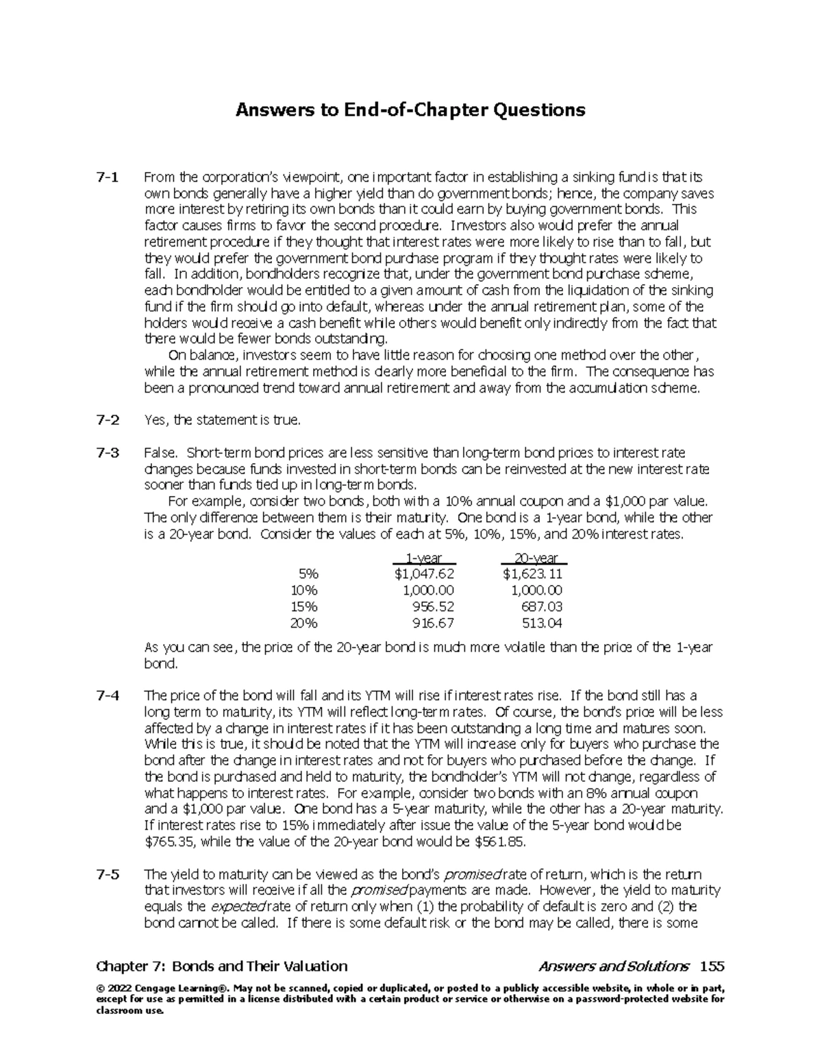 Chapter 8 - Risk and Rates of Return End-of-Chapter Solutions - Studocu