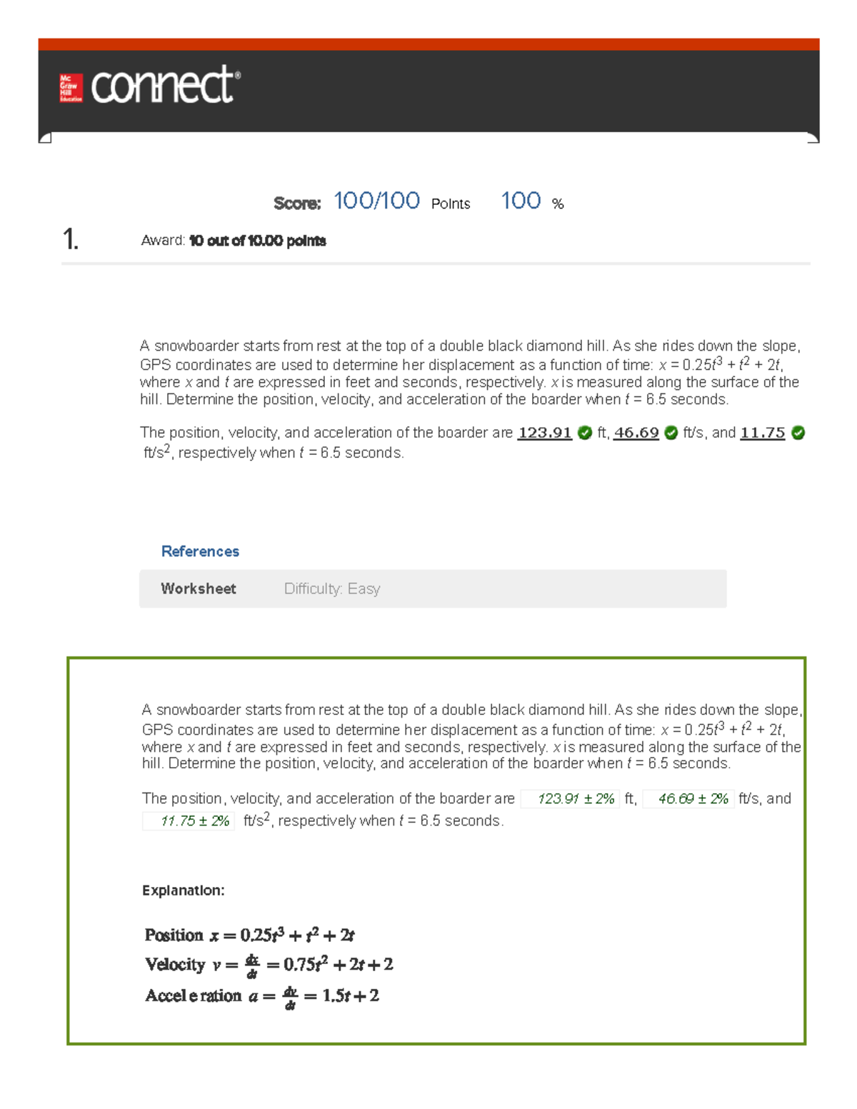 Displacement, Velocity \u0026 Acceleration - OCR A Level Physics, image size:1200x1553