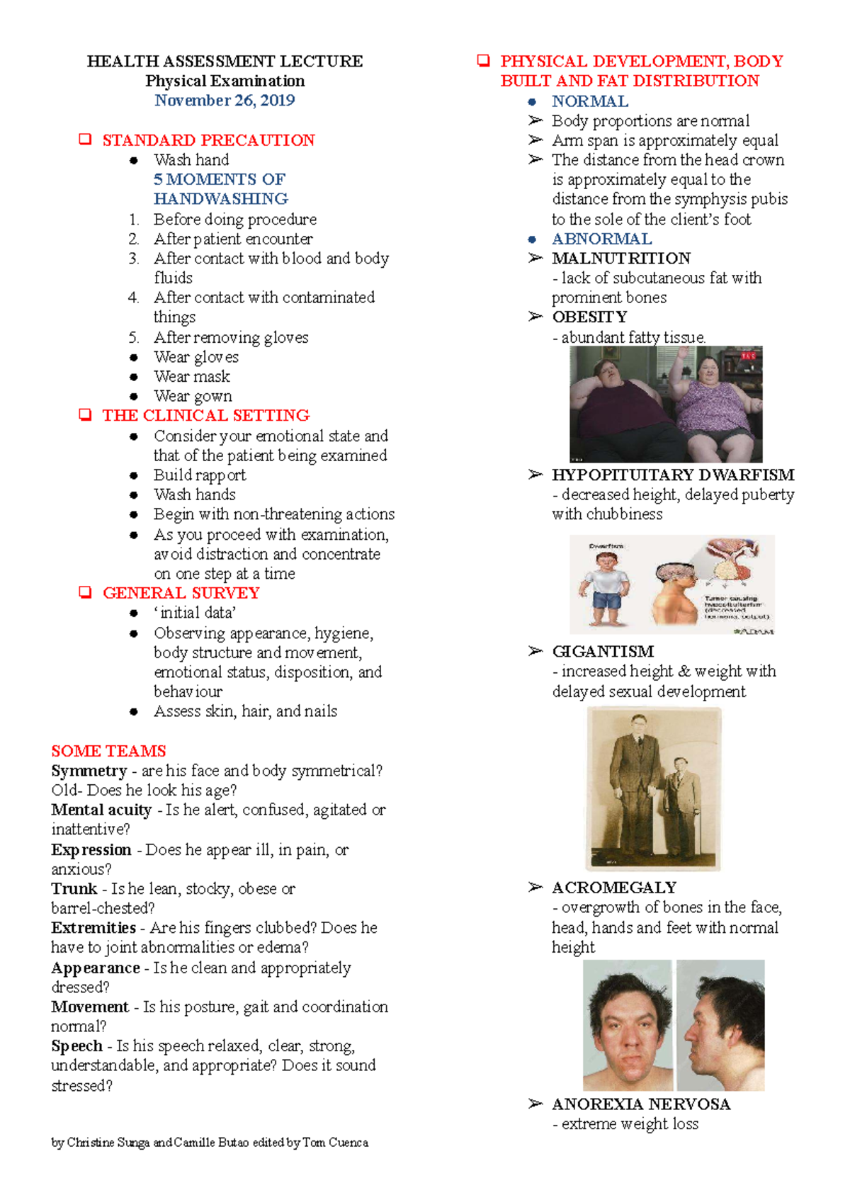 HEALTH ASSESSMENT LECTURE: Physical Exam of Hair, Skin & Nails - Studocu