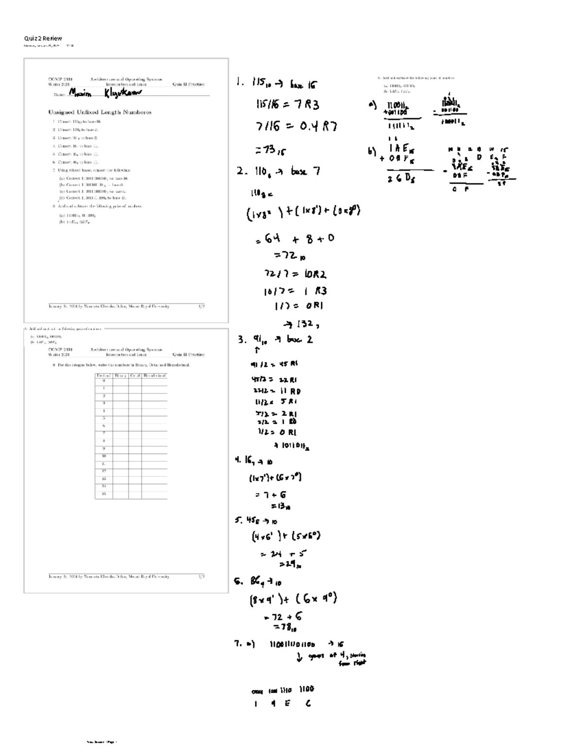 Final Project Requirements - Department of Mathematics and Computing ...