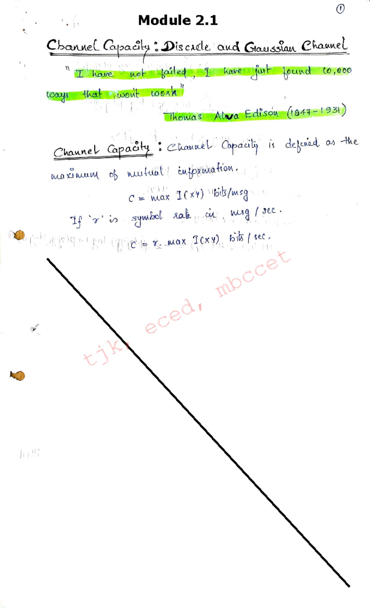 ITC Module 2 - Module Channel ajpasly :Discade aud Gtaussiau Chanel I ...