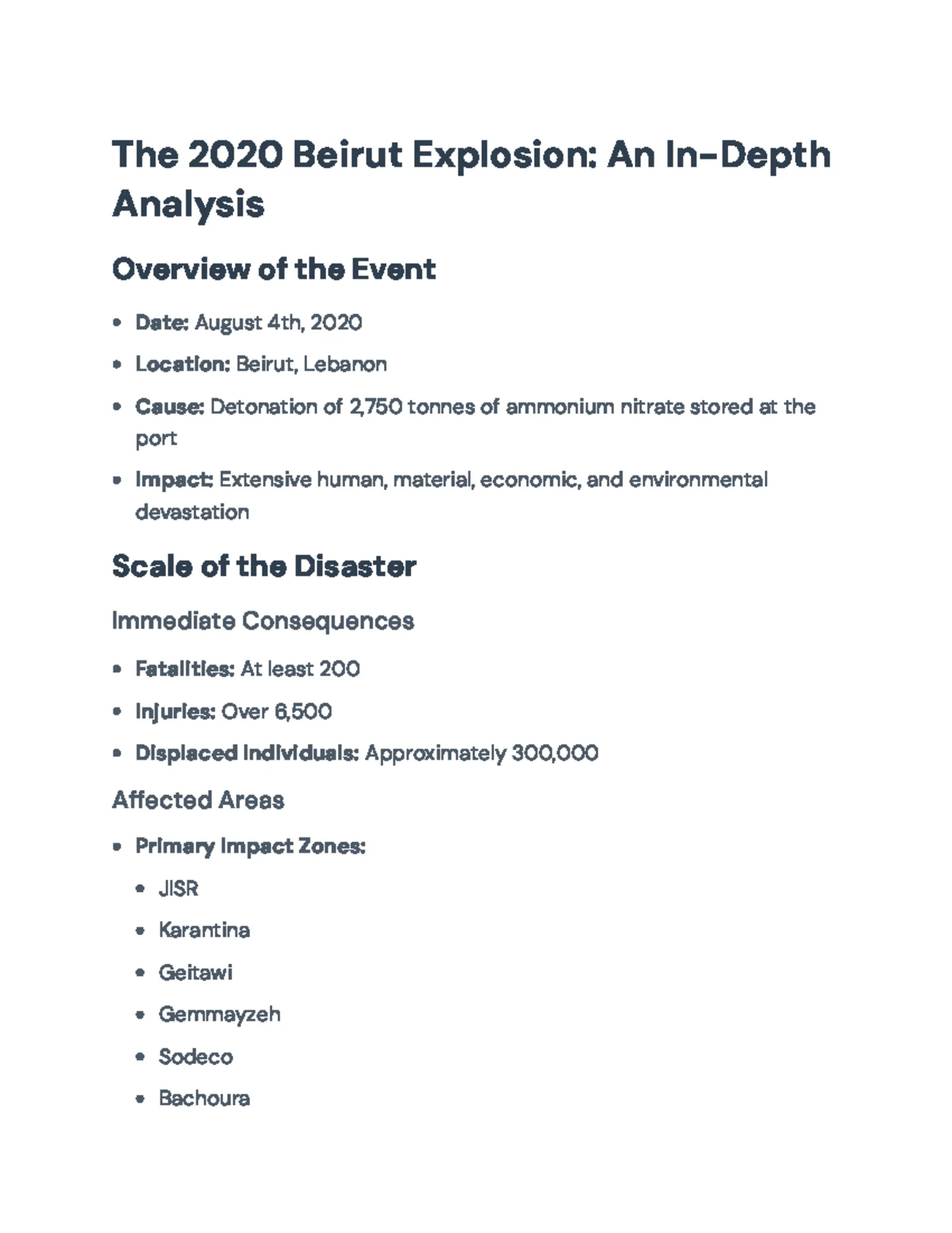 Assessment 1: Public Health Emergency Case Study Analysis - Studocu