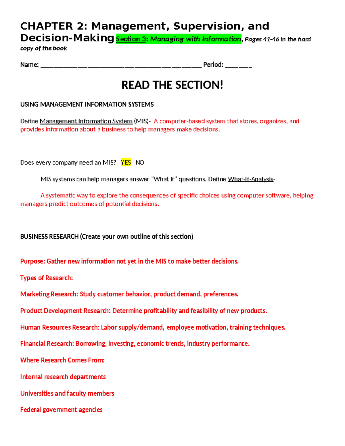 CHAPTER 2: Management Information Systems Overview - Finance - Studocu