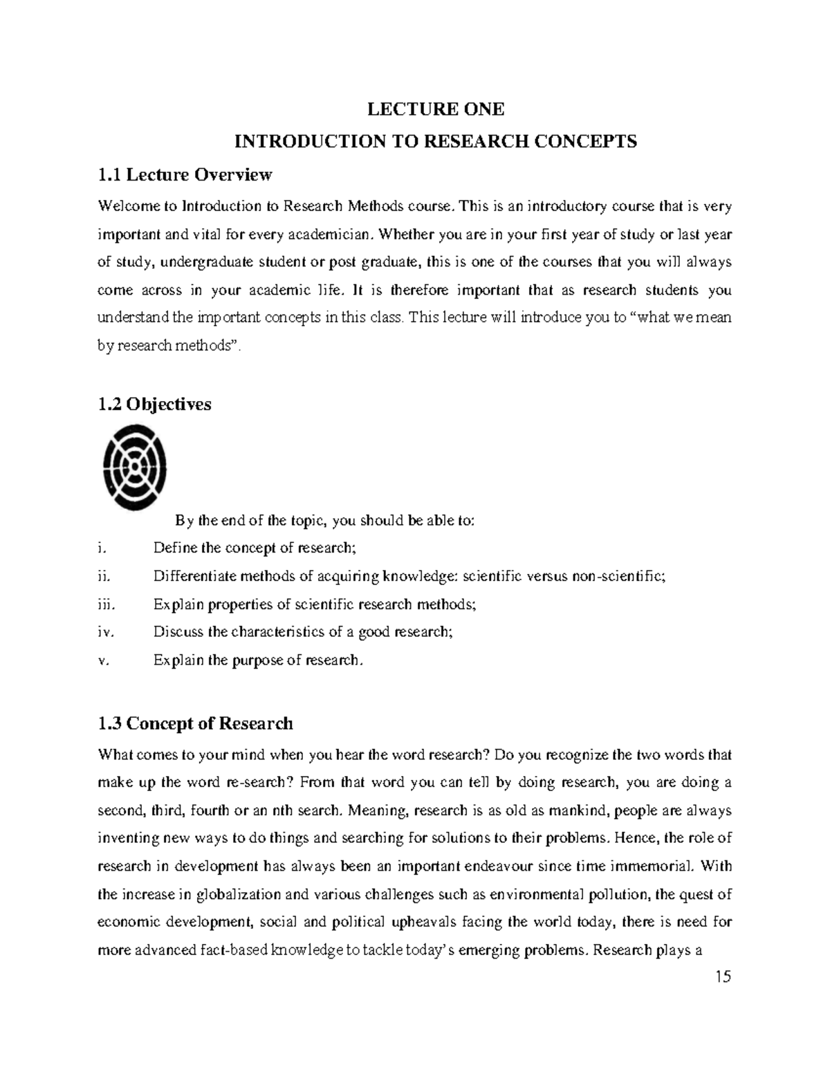 SOST 202: Lecture 1 - Introduction to Research Concepts and Methods ...