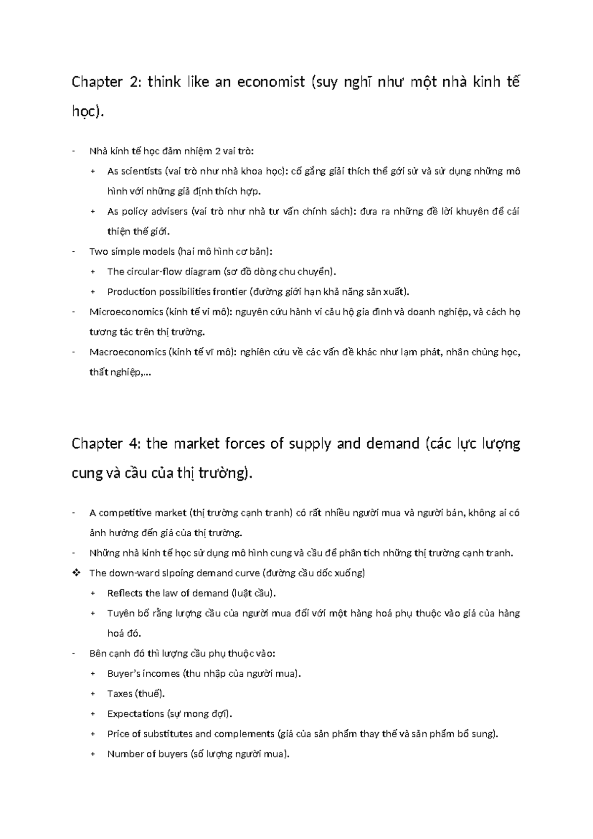Summary of ECO111: Key Concepts from Chapters 2 to 17 - Studocu