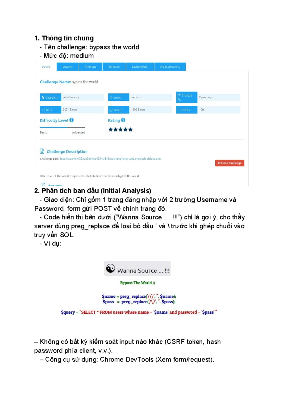 CTF Challenge: SQL Injection Analysis and Mitigation Strategies - Studocu