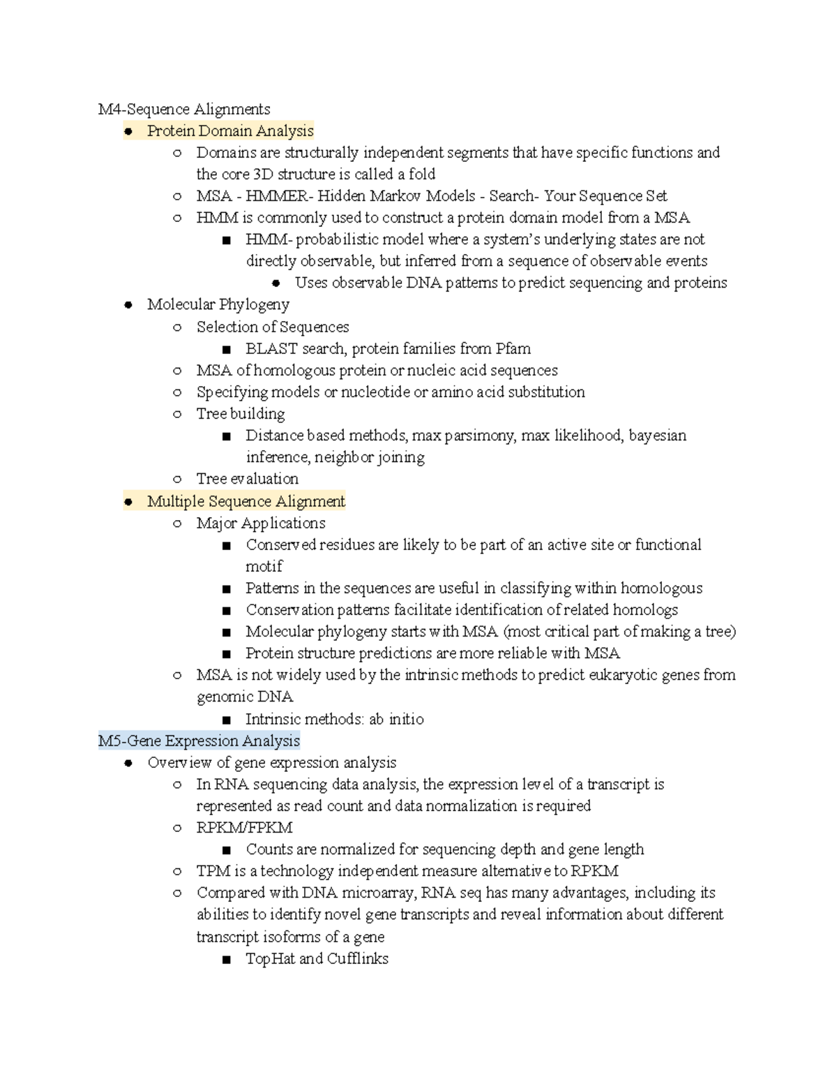 Bioinformatics Exam 2 Study Guide: Key Concepts & Techniques - Studocu