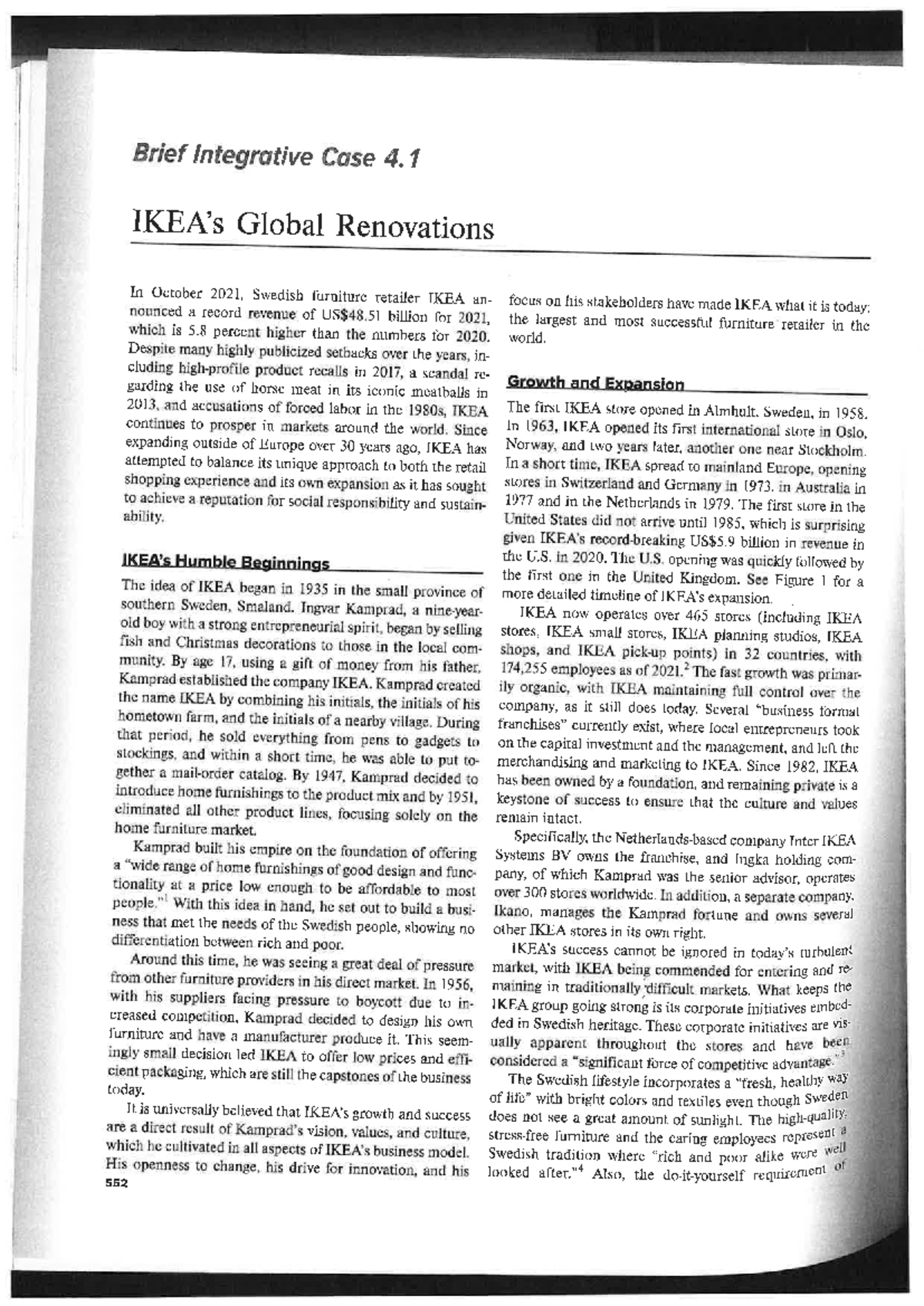 IKEA Case Study: Global Renovations and Market Expansion Challenges ...