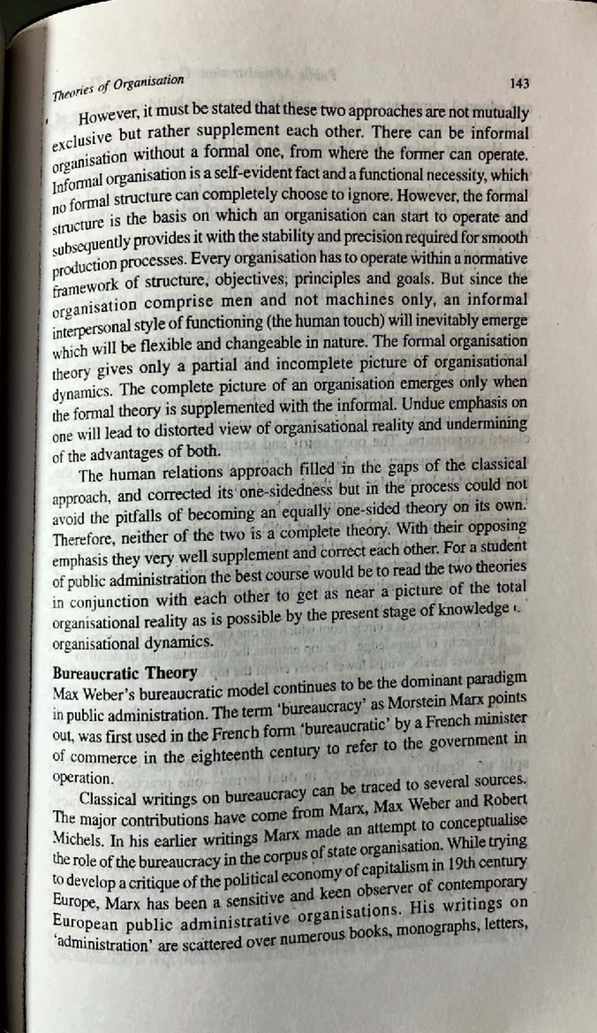 Bureaucratic Theory in Public Administration 143: An Analysis - Studocu