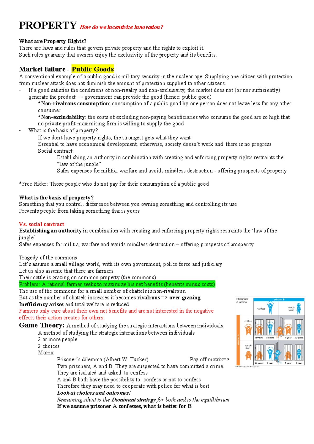 3 WK - Property Rights and Innovation: Understanding Incentives and ...