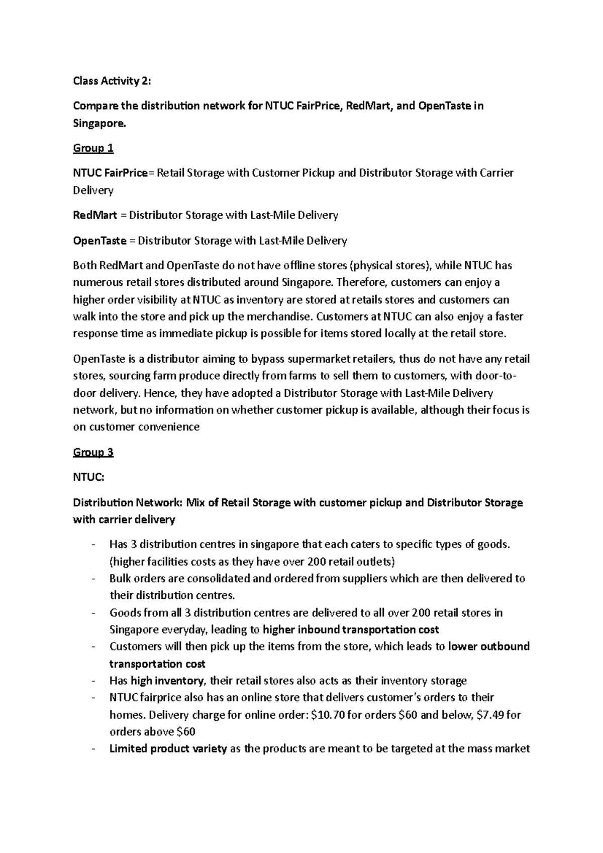Activity 1.2 Case Study -The Demise of Blockbuster - LOG201 - Studocu