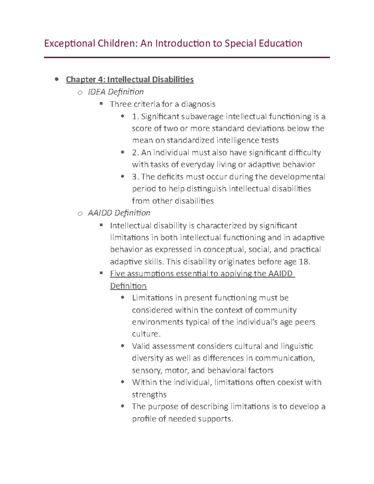 Heward Chapter 4: Understanding Intellectual Disabilities in Special Ed ...