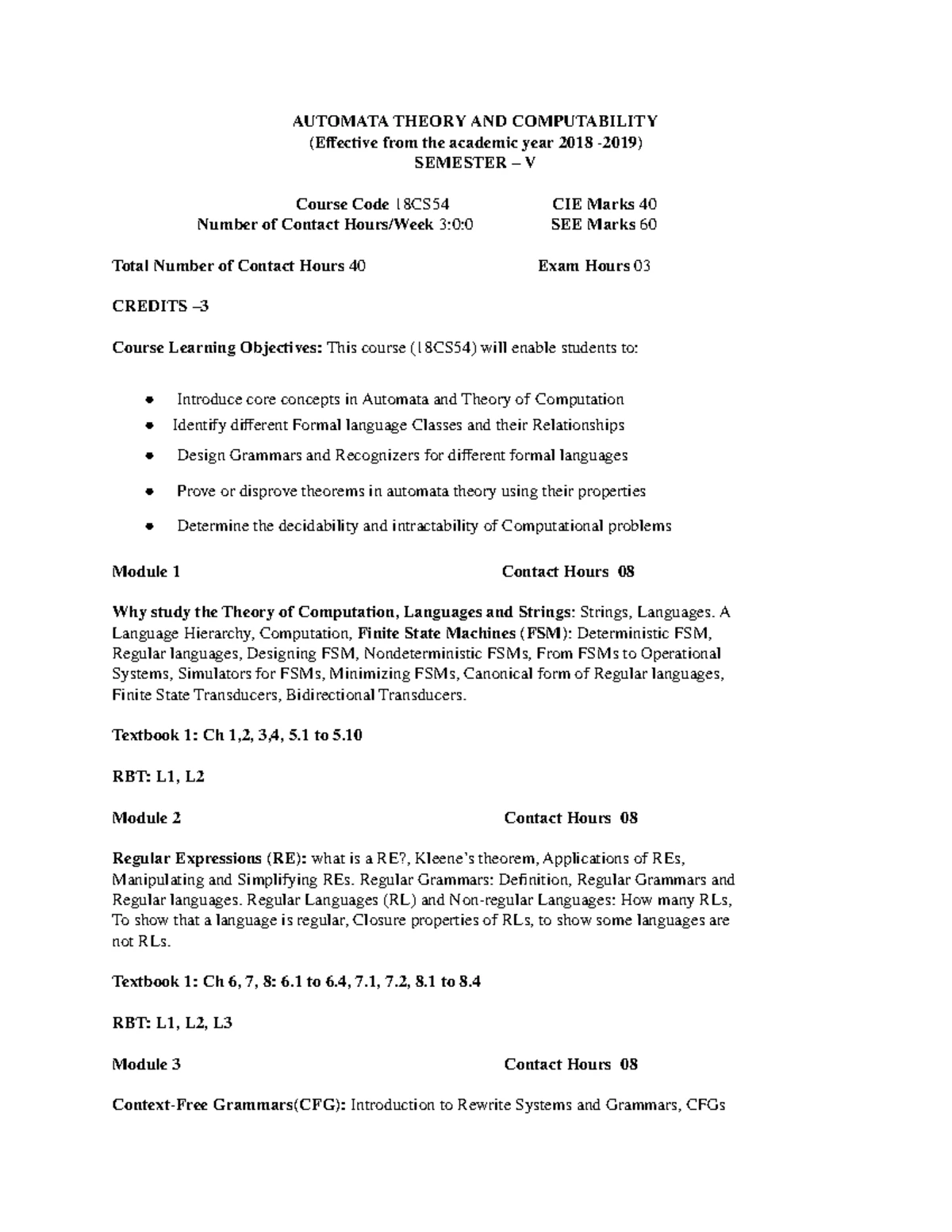 Syllabus ATC 18CS54 - cse notes - AUTOMATA THEORY AND COMPUTABILITY ...