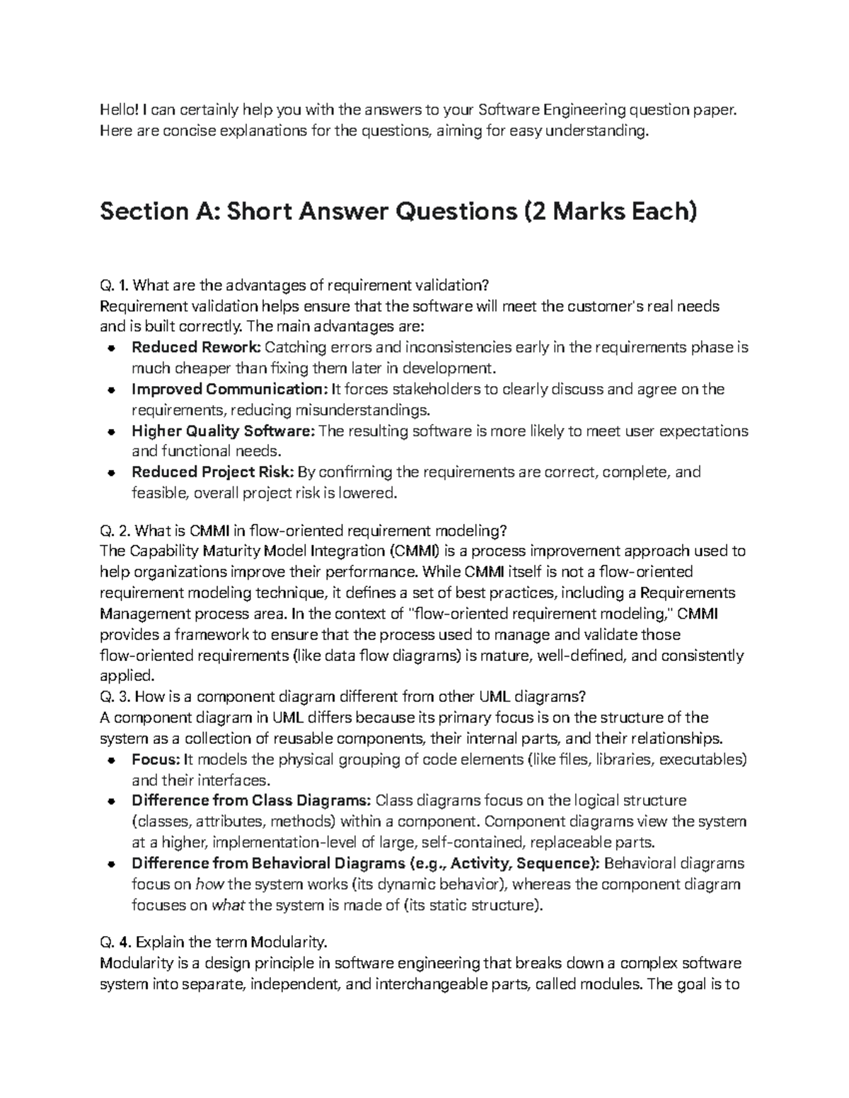 SE QNA 2025: Comprehensive Software Engineering Exam Guide - Studocu