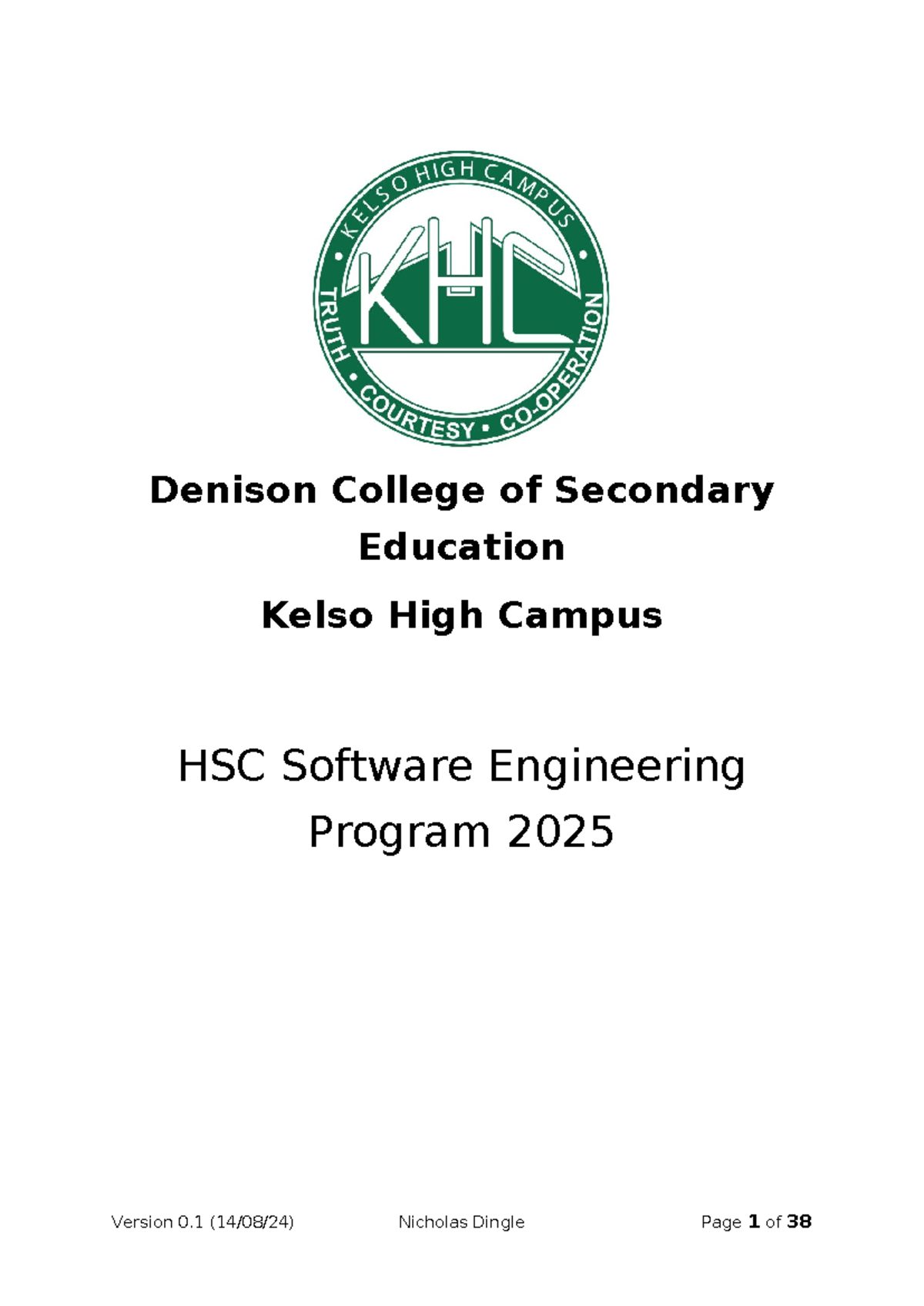 HSC SE Program 2025 - Comprehensive Syllabus and Assessment Guide - Studocu