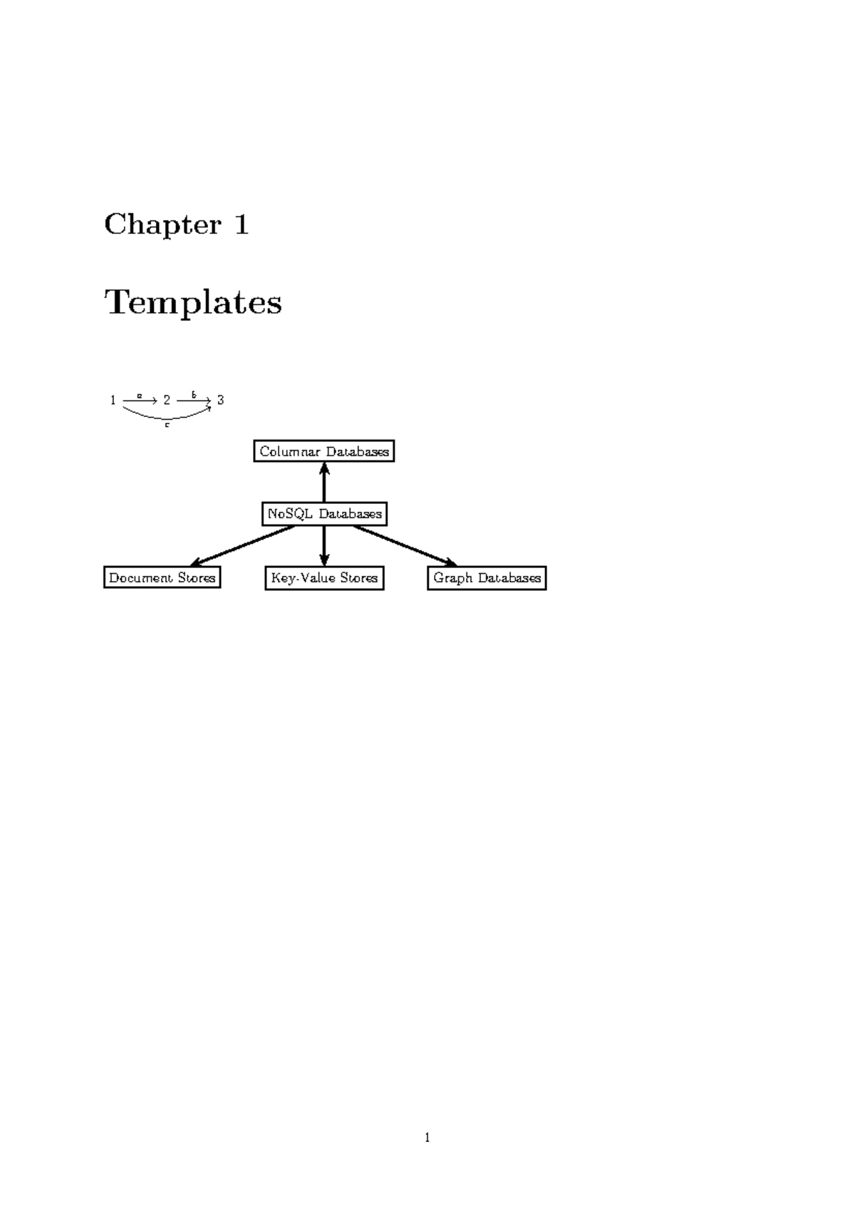Lecture 1 and 2 summary - Chapter 1 Templates 1 a 2 3 c b NoSQL ...