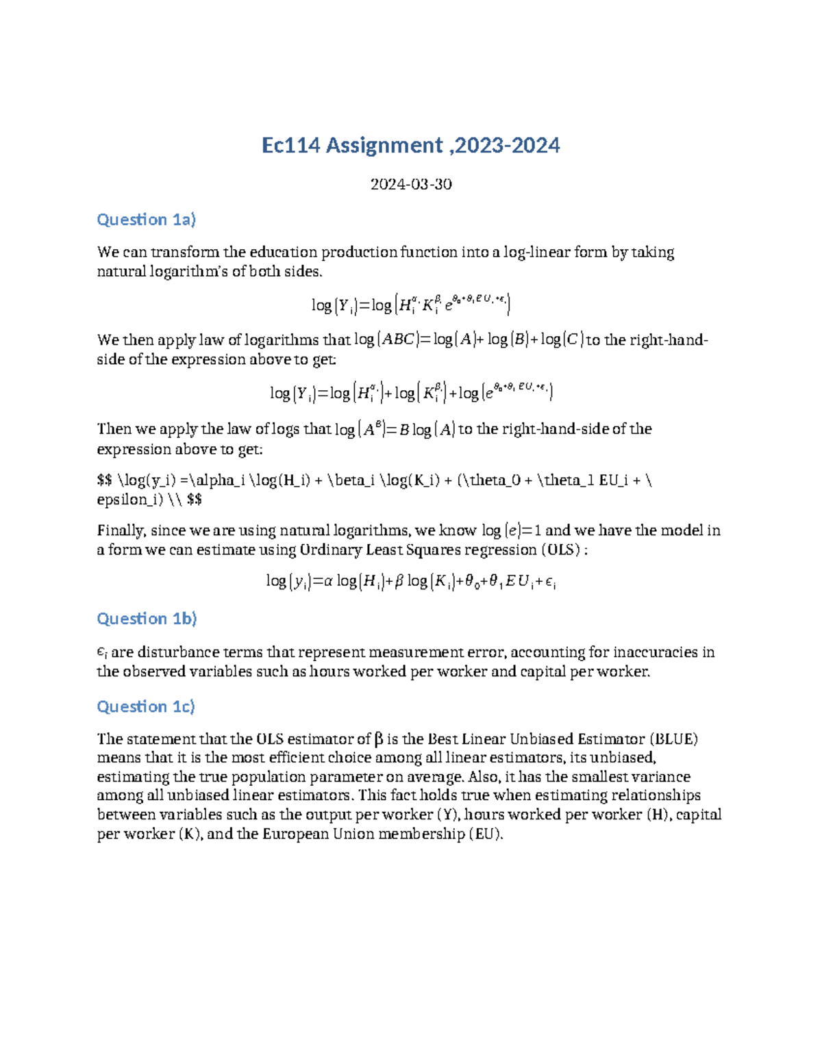 assignment 6 03 economics