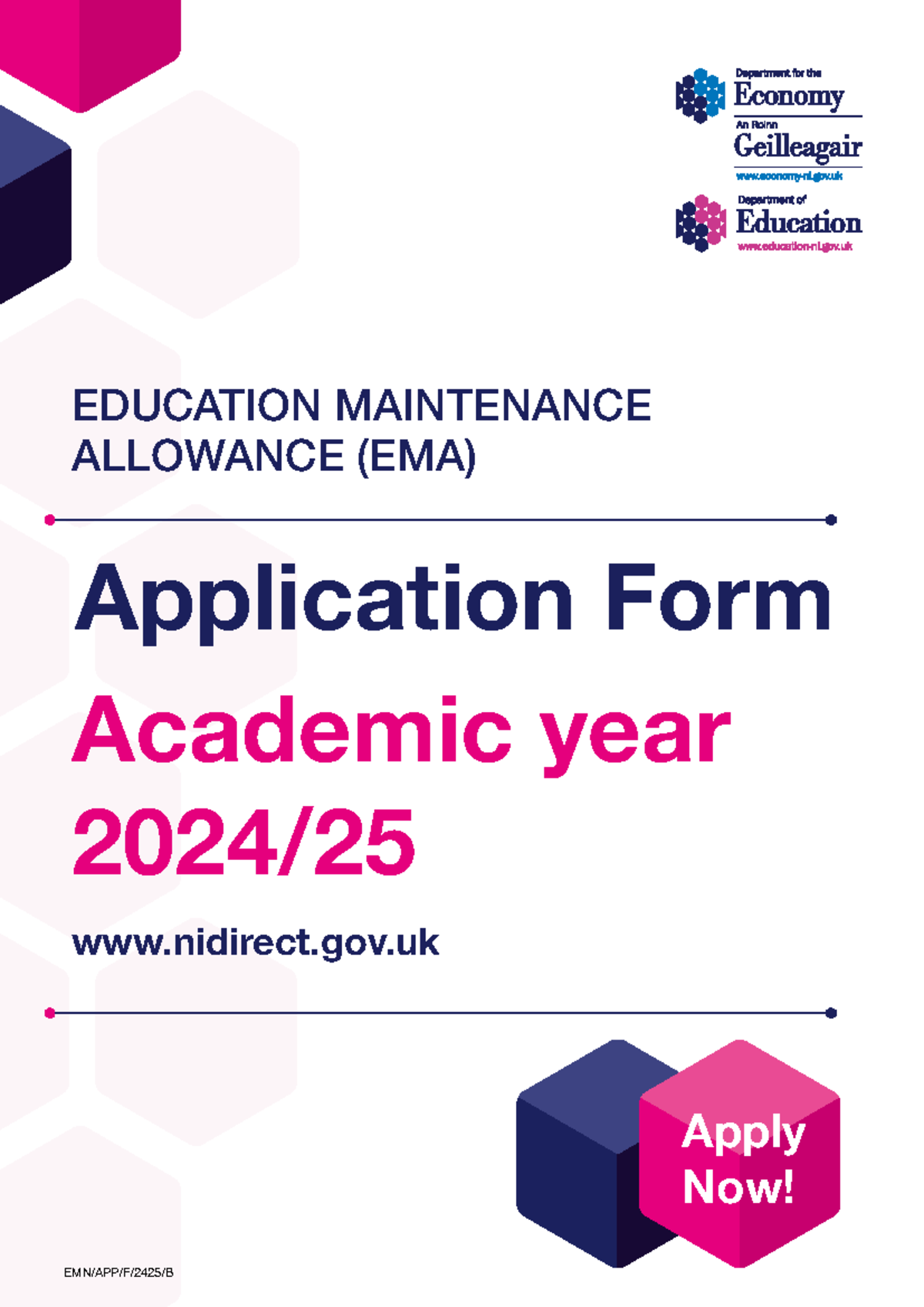 EDUCATION MAINTENANCE ALLOWANCE (EMA) Application Guide 2024-2025 - Studocu