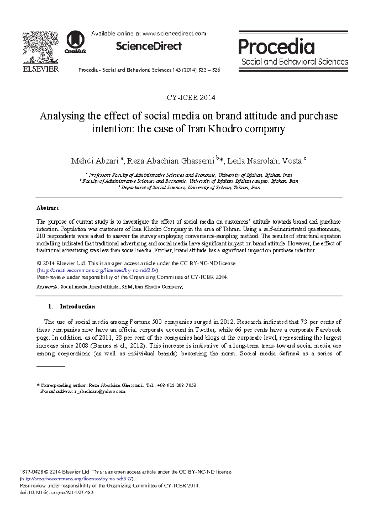 Analysing the Effect of Social Media on Brand Attitude and Purchase ...