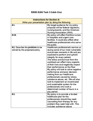 VFM1Task1 - passed grammarly - VFM1 Task A. Workforce Planning 1. Our ...