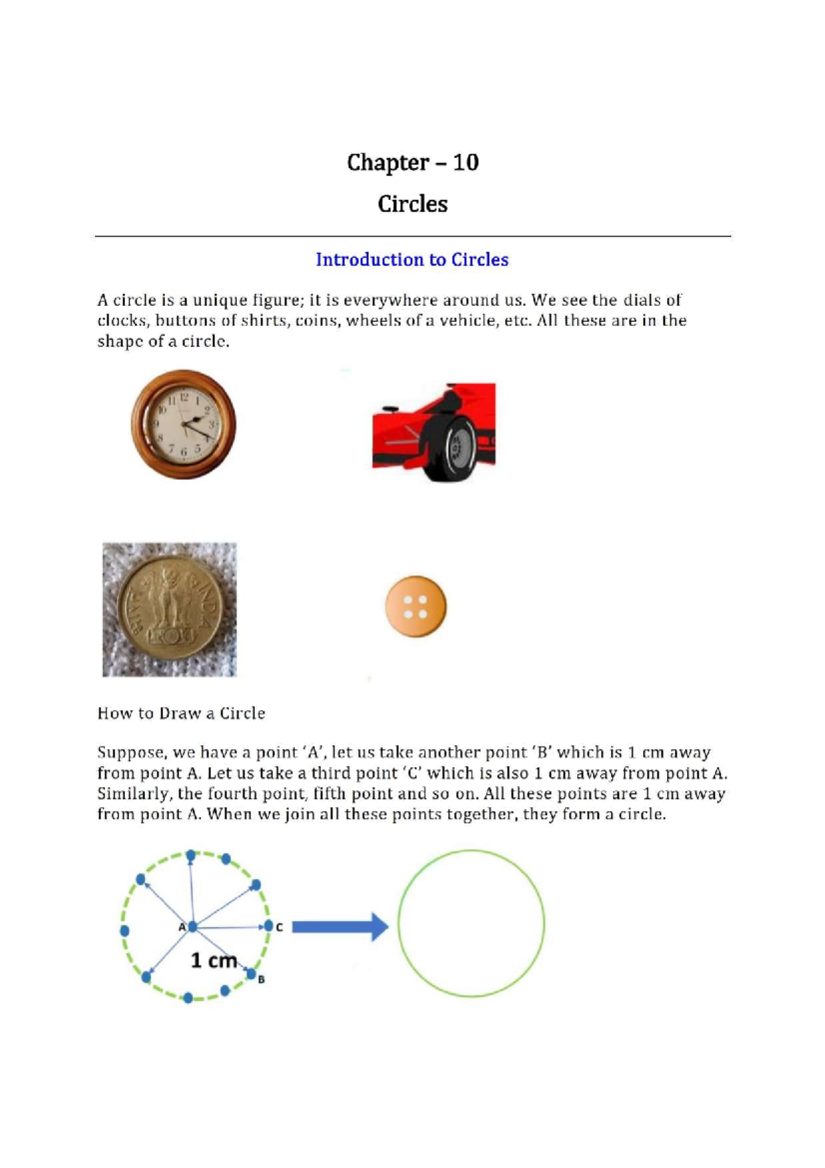 Chapter 10: Introduction to Circles - Physics Notes - Studocu