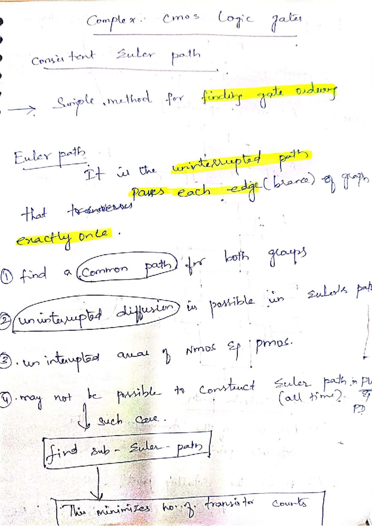 Unit 4 Lecture 3&4 - VLSI Design: CMOS Logic Gates & Euler Paths - Studocu