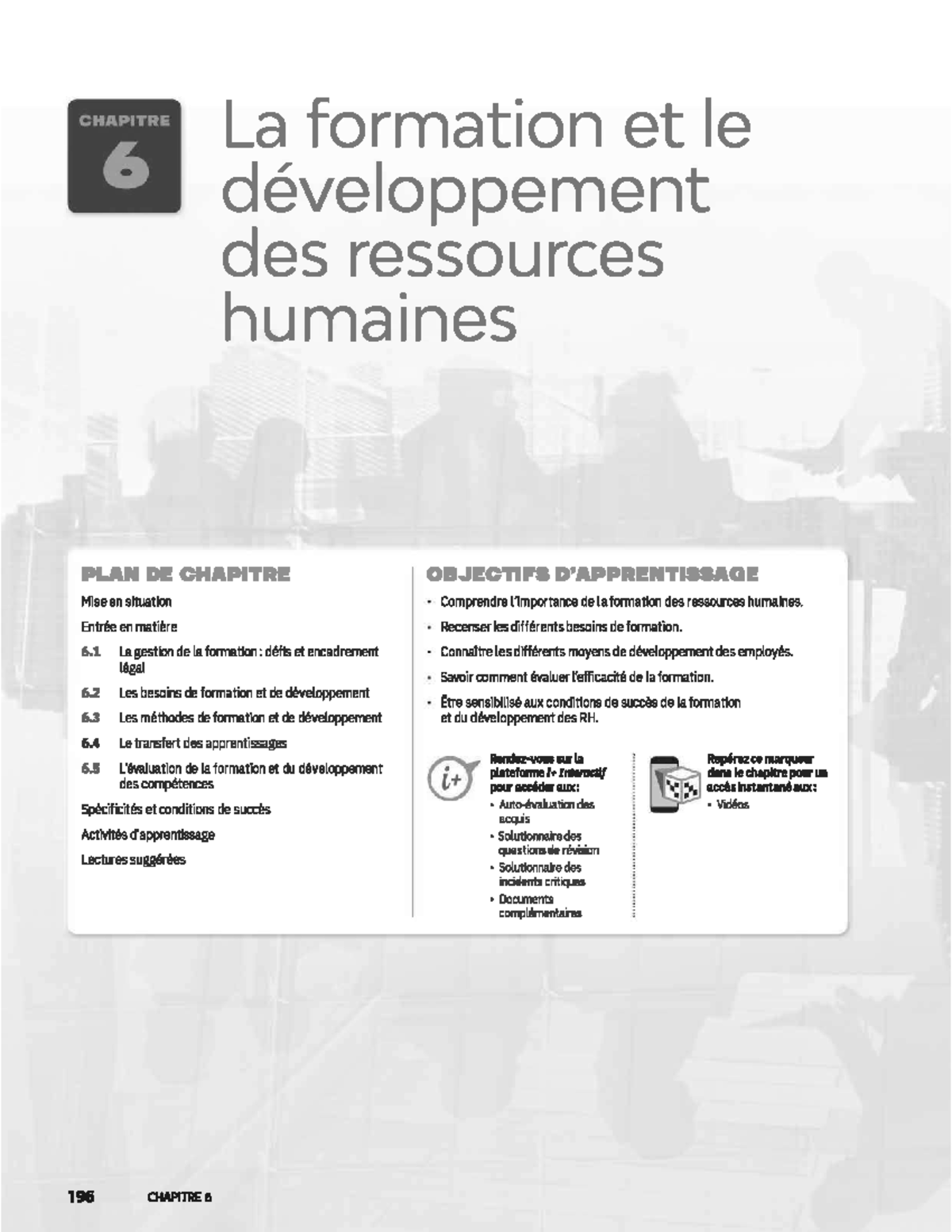 CHAPITRE 6 : La Formation et le Développement des Ressources Humaines ...