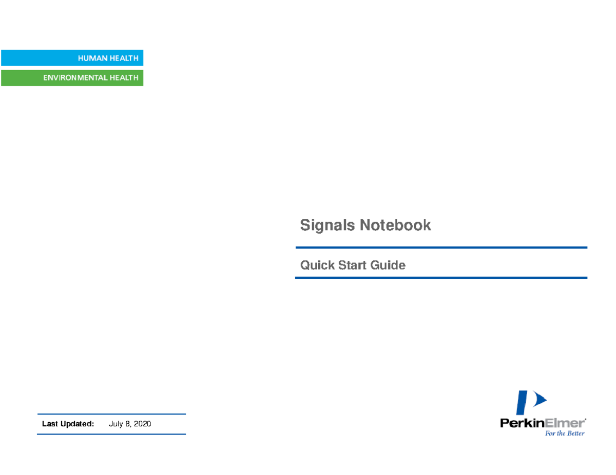 Signals Notebook (Quick Start) User Guide and Features Overview - Studocu