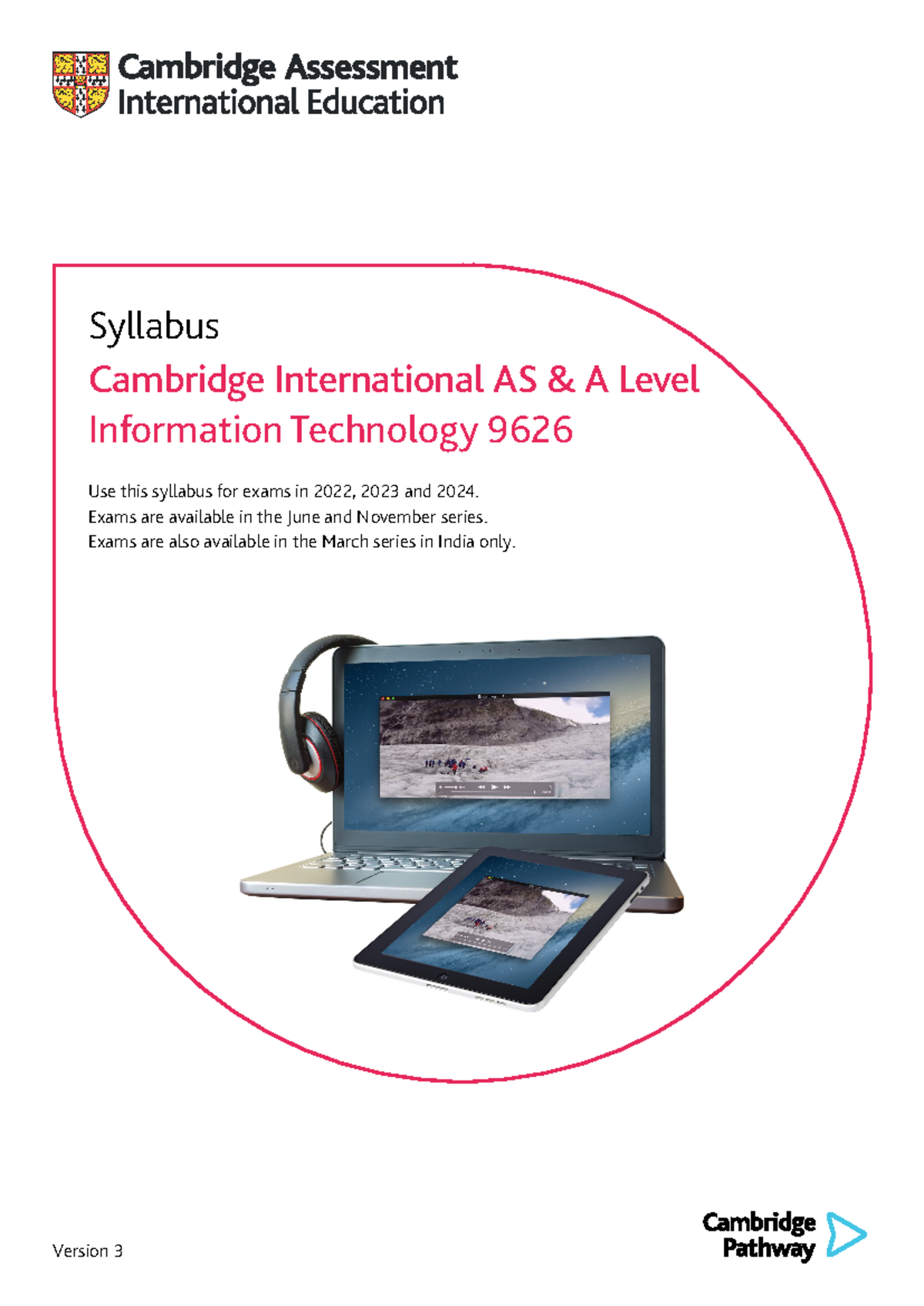 Cambridge AS & A Level 9626 Information Technology sullabus for ...