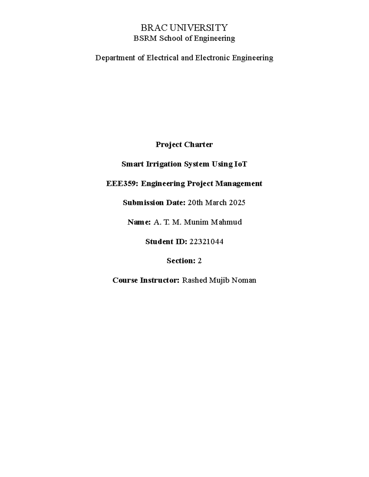 EEE359 - Fall 2025 - Mid Assignment - BRAC UNIVERSITY BSRM School of ...