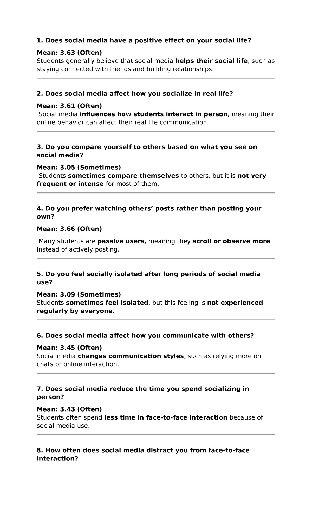 SOC 101: Impact of Social Media on High School Students' Social Life ...