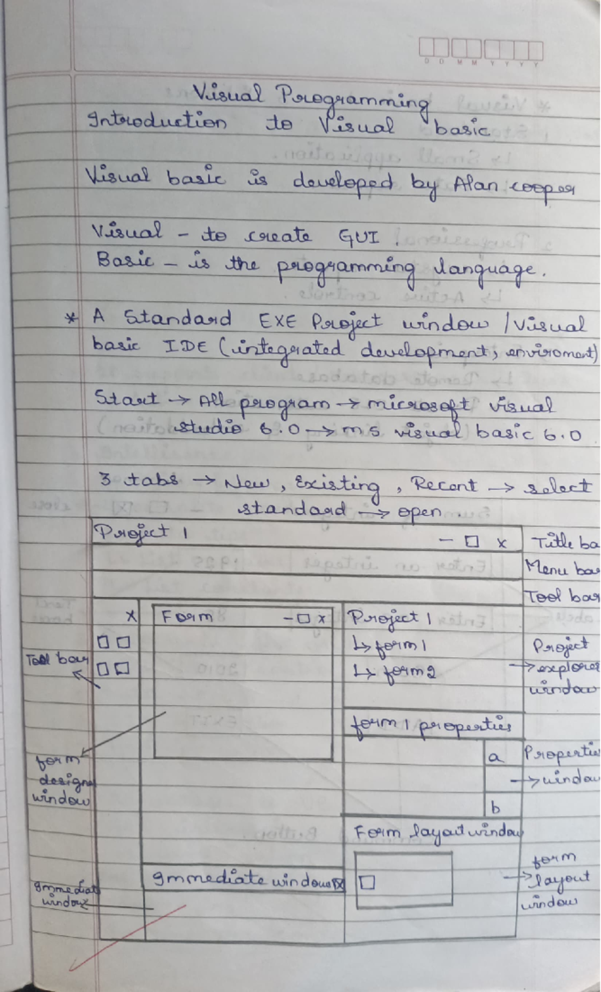 Vb notes - BCA - Studocu
