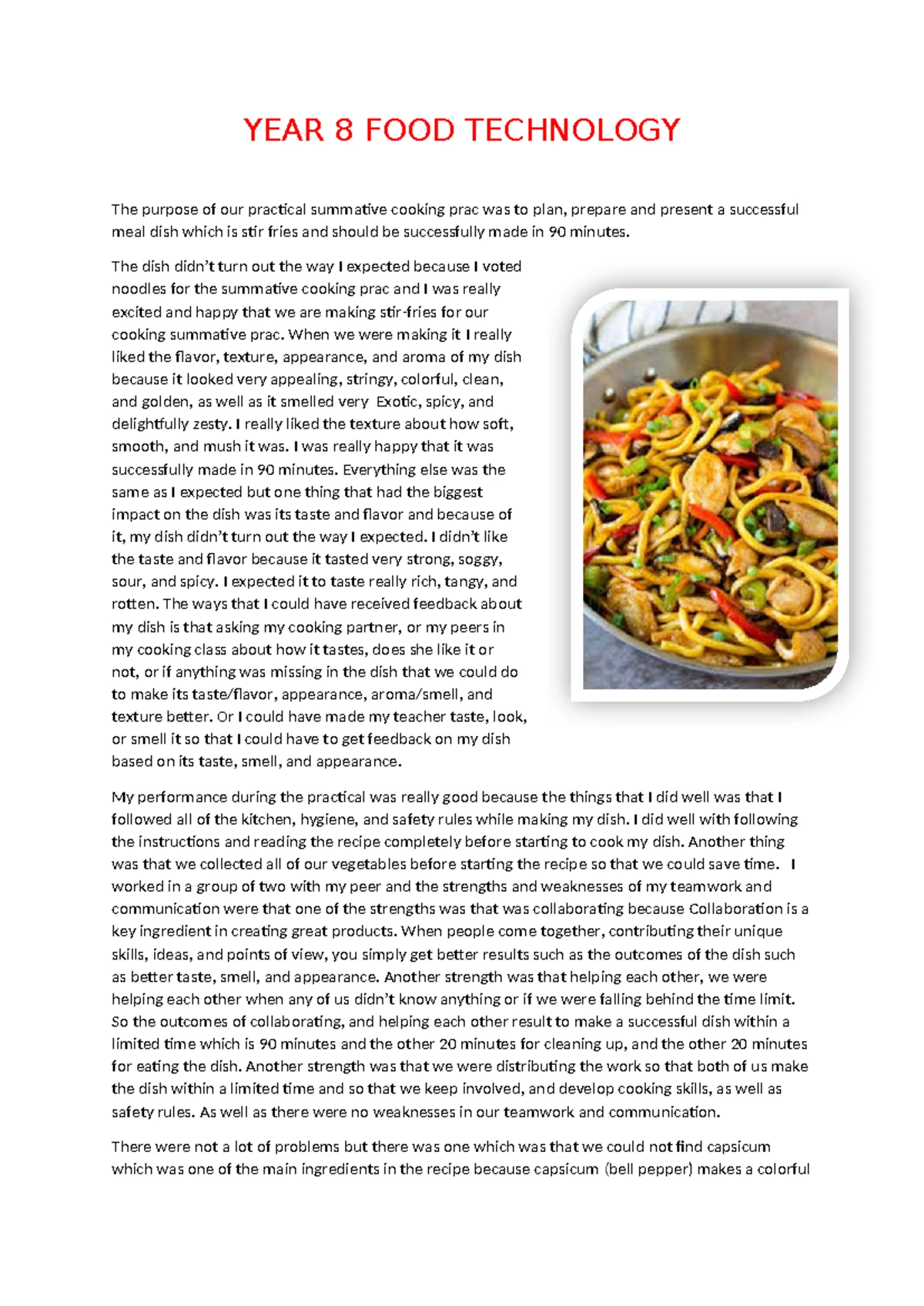 Temperature of food Final - Food safety doesn’t just happen As a food ...