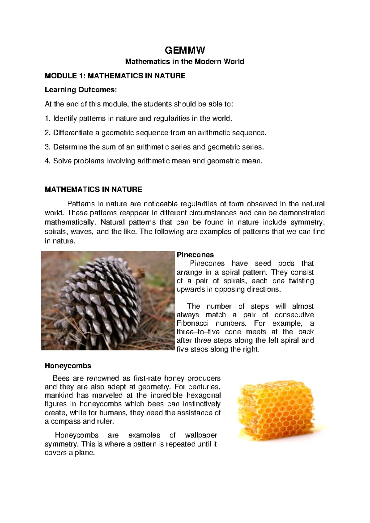 Module IN Mathematics 9 WEEK 9 Second Quarter - Advance Montessori ...
