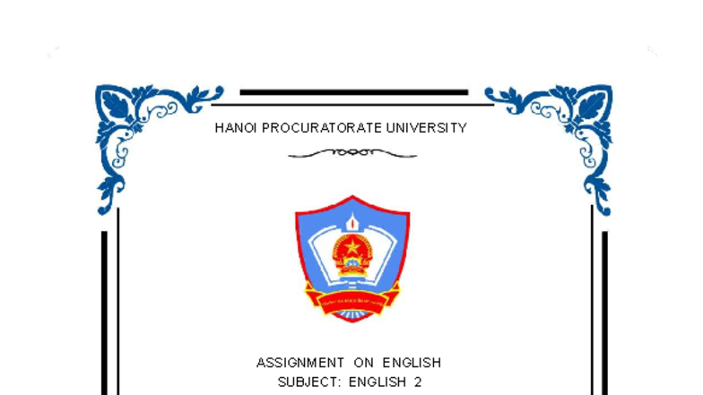 Present Perfect Continuous: English 2 Assignment K10D 99119 - Studocu