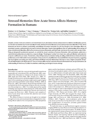 Effects of Acute Stress on Eyewitness Memory: Insights & Survey ...
