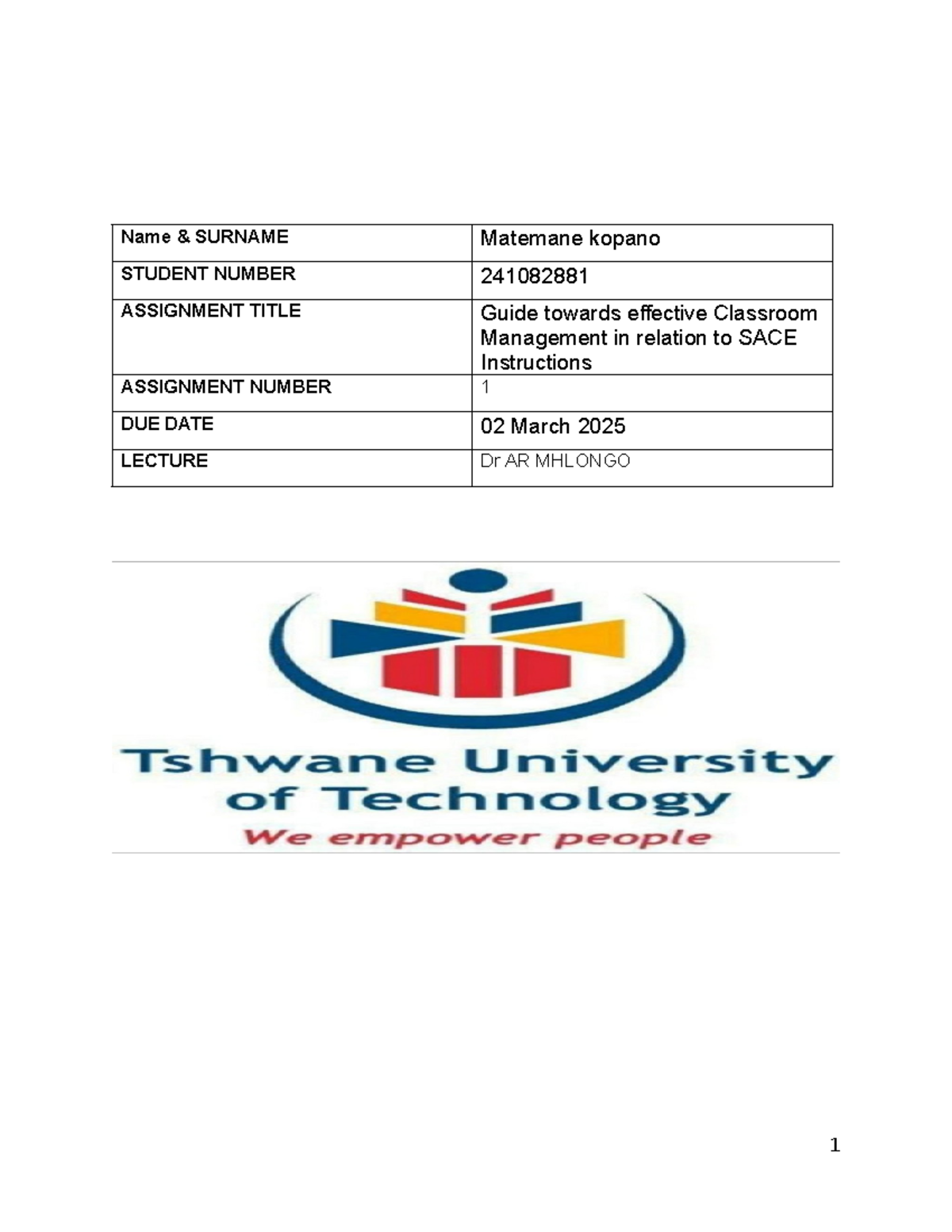 Effective Classroom Management Strategies: A Guide per SACE (ASSIGNMENT ...