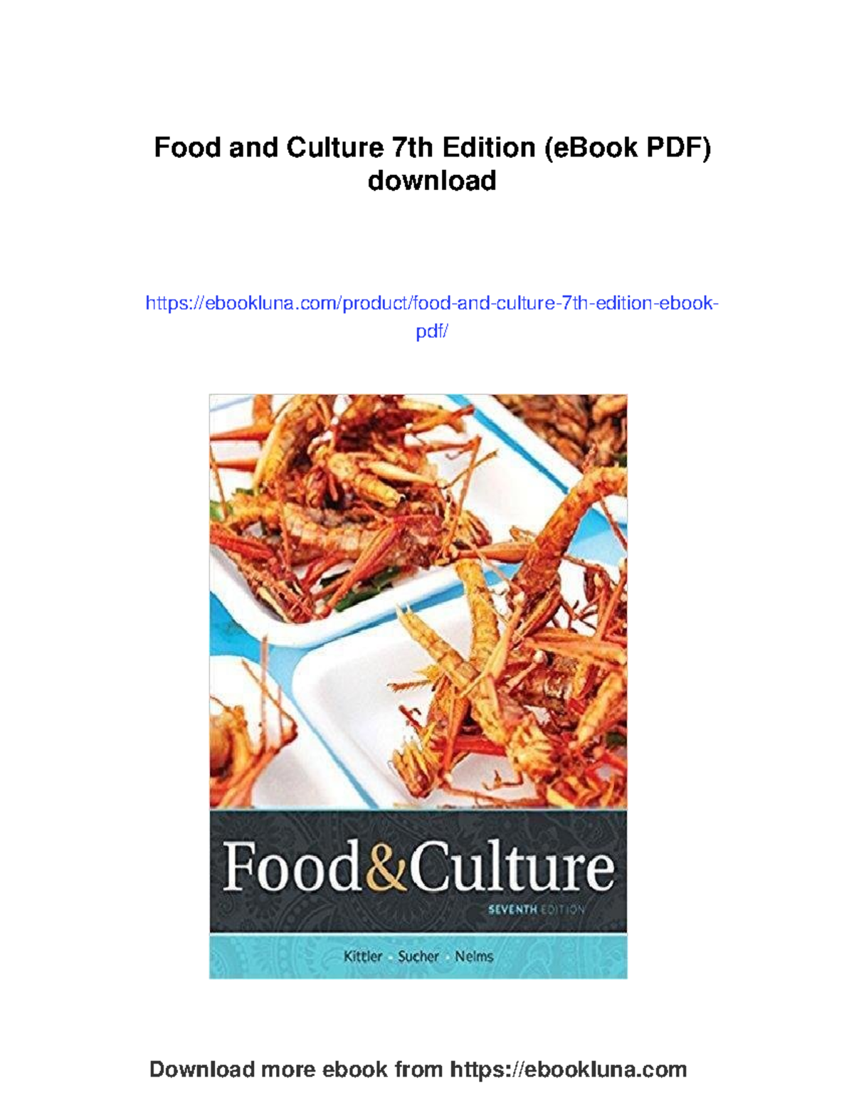 Food and Culture: Understanding Diverse Dietary Practices (7th Ed ...