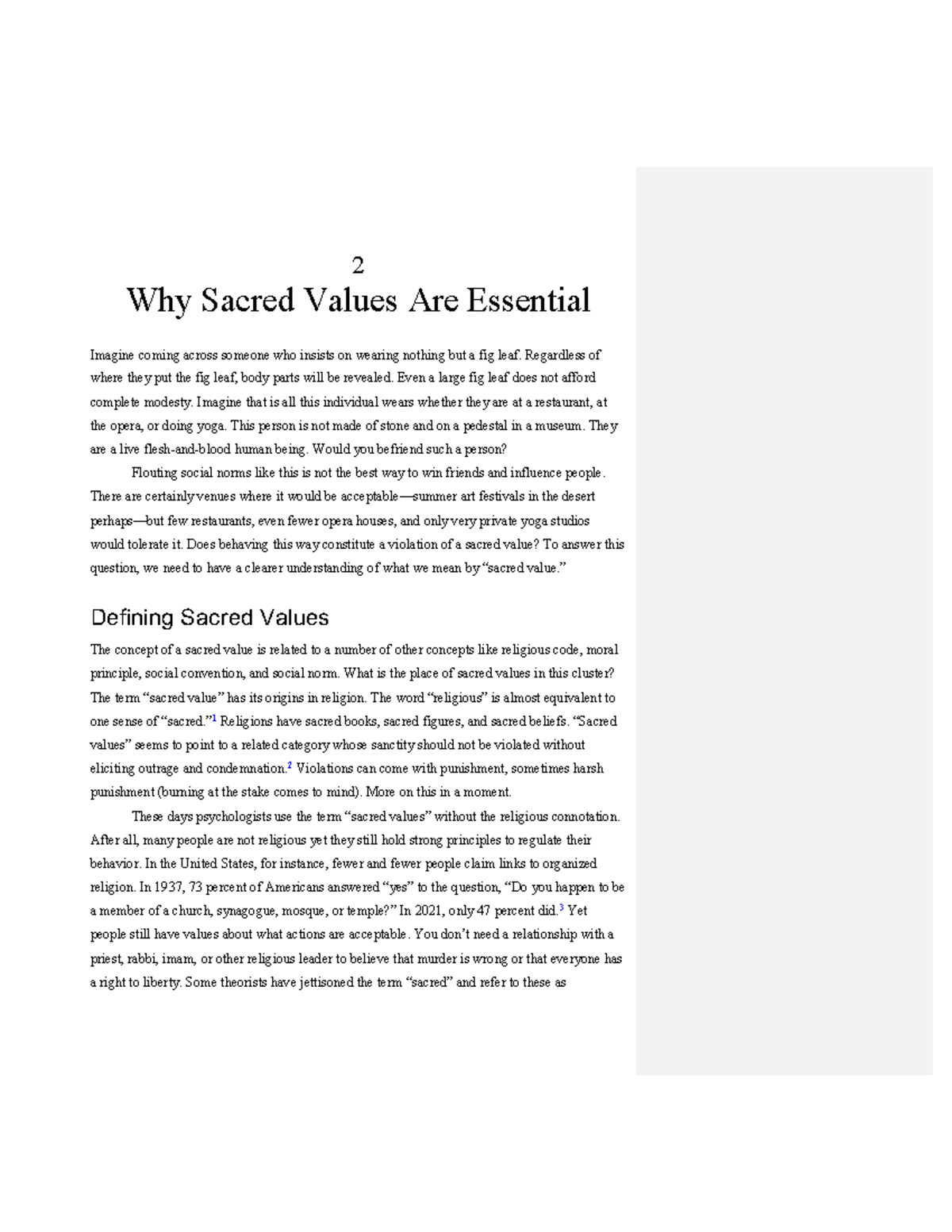 Protected Values and Moral Decision-Making: Insights into Sacred ...